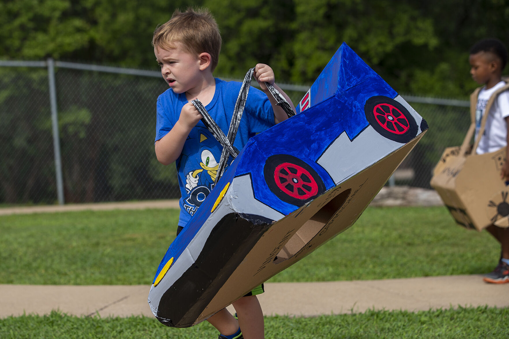 Preschool box car race